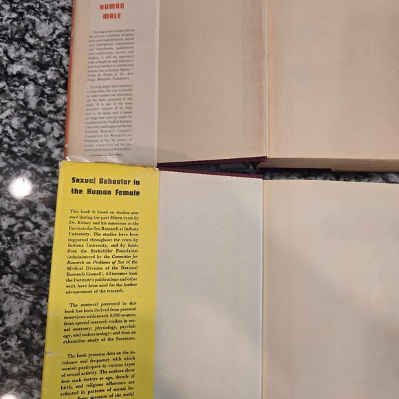 Kinsey Sexual Behavior in the Human Male & Female 1st Editions with Dust Jackets - Picture 4 of 6